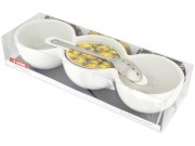 Judge Table Essentials 3 Cup Olive Dish with Spoon